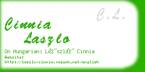 cinnia laszlo business card